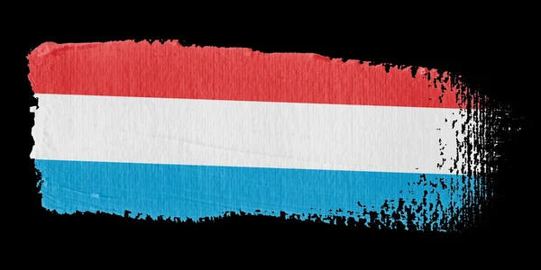 Penseldrag flagga Luxemburg — Stockfoto
