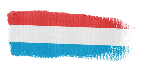 Brushstroke Lüksemburg bayrağı — Stok fotoğraf