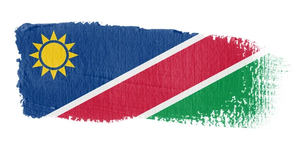 Penseelstreek vlag Namibië — Stockfoto