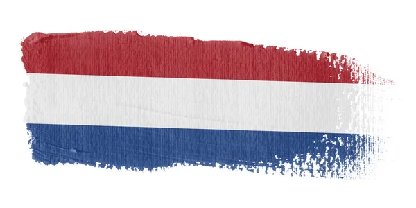 Penseelstreek vlag holland — Stockfoto