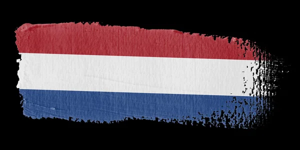 ブラシ ストロークの旗オランダ — ストック写真