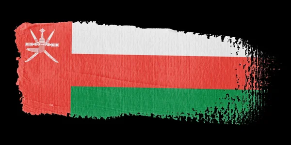 Brushstroke Umman bayrağı — Stok fotoğraf