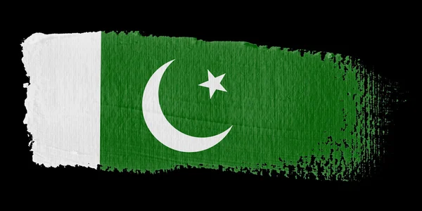 Pinselstrich-Flagge Pakistan — Stockfoto