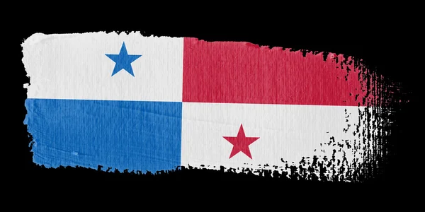 Pincelada Bandera Panamá — Foto de Stock