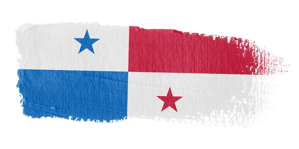 Ecsetvonás zászló Panama — Stock Fotó