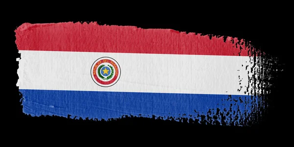 Pociągnięcie Flaga Paragwaju — Zdjęcie stockowe