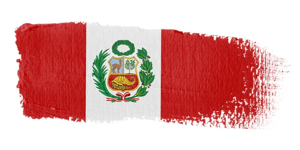 Мазком прапор Перу — стокове фото
