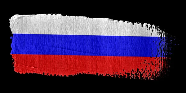 Brushstroke Rusya bayrağı — Stok fotoğraf