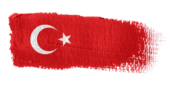 Brushstroke σημαία Τουρκία — Φωτογραφία Αρχείου