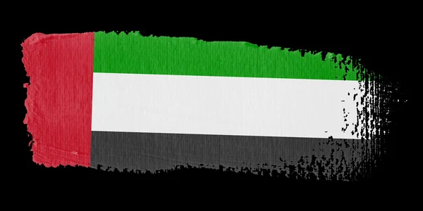 Penseldrag flagga Förenade Arabemiraten — Stockfoto