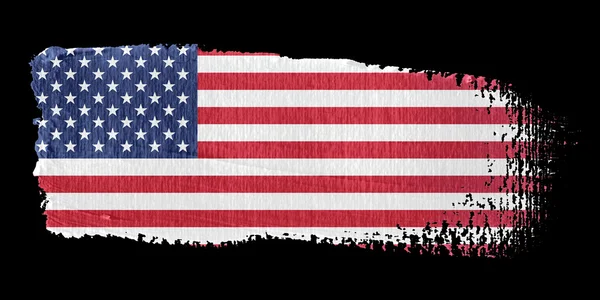 Bandiera Brushstroke Stati Uniti — Foto Stock