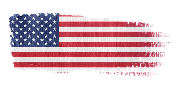 Brushstroke bayrak Amerika Birleşik Devletleri — Stok fotoğraf