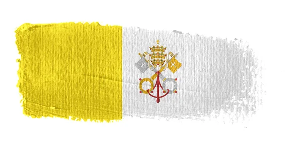 Pennellata Bandiera Città del Vaticano — Foto Stock