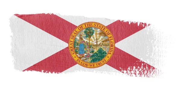 Pincelada Bandera Florida — Foto de Stock