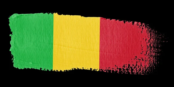 Brushstroke σημαία Μάλι — Φωτογραφία Αρχείου