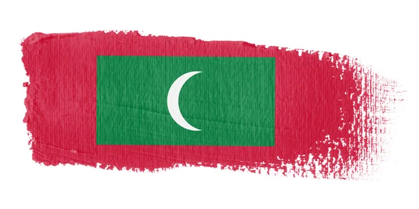 Pennellata Bandiera Maldive — Foto Stock