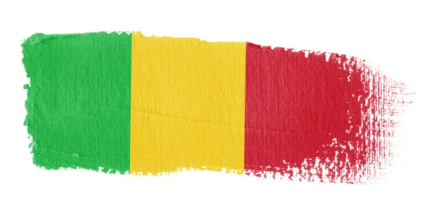 Pincelada Bandera Mali — Foto de Stock