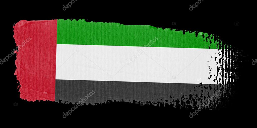 Brushstroke Flag United Arab Emirates