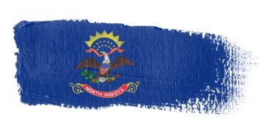 Brushstroke Flag North Dakota clipart