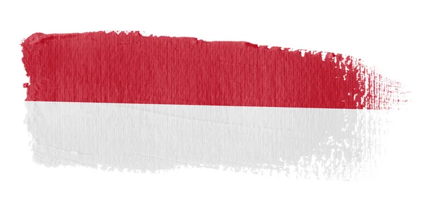 Brushstroke Monako bayrağı — Stok fotoğraf