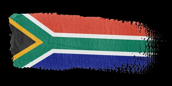 Brushstroke Bandeira África do Sul — Fotografia de Stock