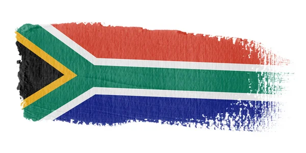ブラシ ストローク南アフリカ共和国を旗します。 — ストック写真