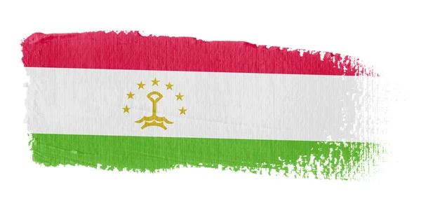 Brushstroke Tacikistan bayrağı — Stok fotoğraf