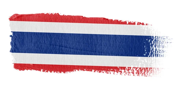 Pincelada Bandera Tailandia — Foto de Stock