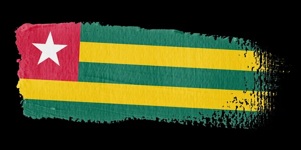 Pincelada Bandera Togo — Foto de Stock