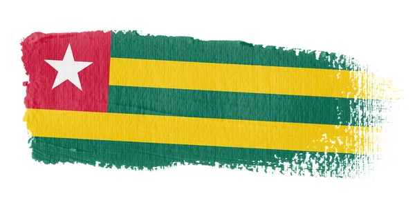 Brushstroke bayrak togo — Stok fotoğraf