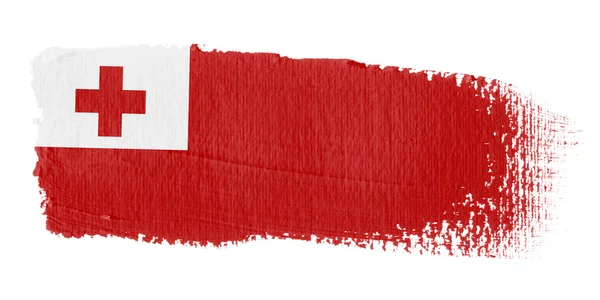 Brushstroke bayrak tonga — Stok fotoğraf