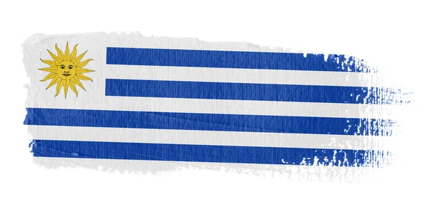 Мазком прапор Уругваю — стокове фото