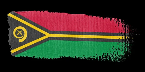 Pincelada Bandeira Vanuatu — Fotografia de Stock