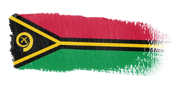 Pincelada Bandeira Vanuatu — Fotografia de Stock