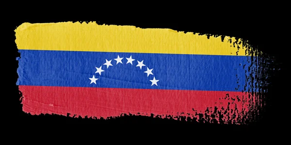 Pincelada Bandera Venezuela — Foto de Stock