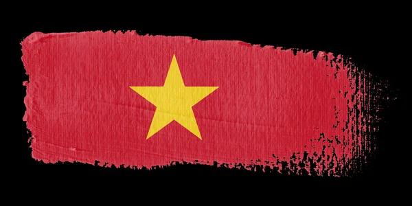 Brushstroke Drapeau Vietnam — Photo