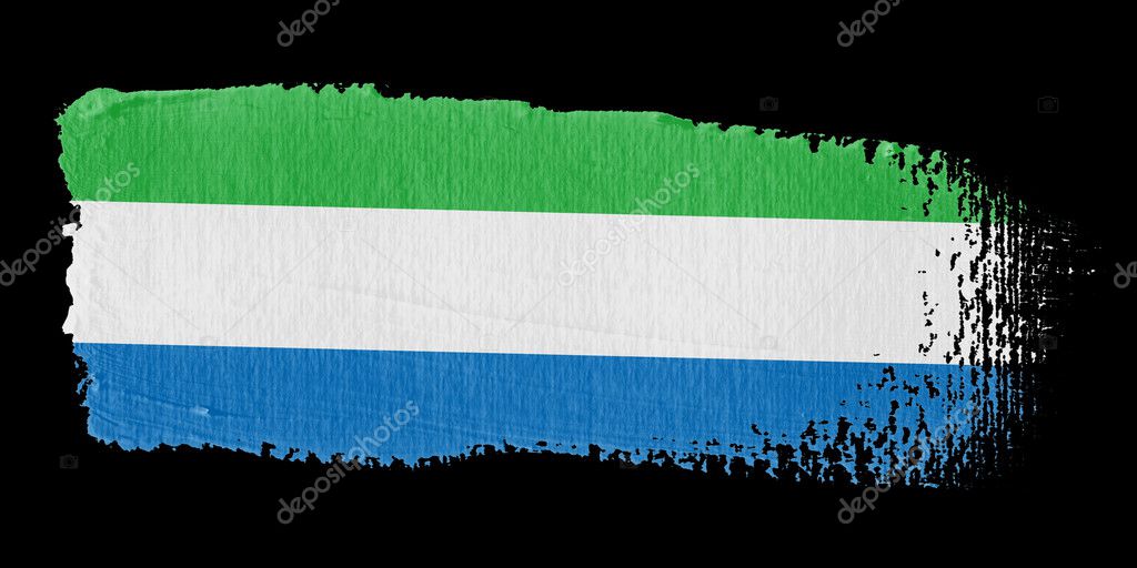 Brushstroke Flag Sierra Leone Stock Photo by ©robodread 11256887