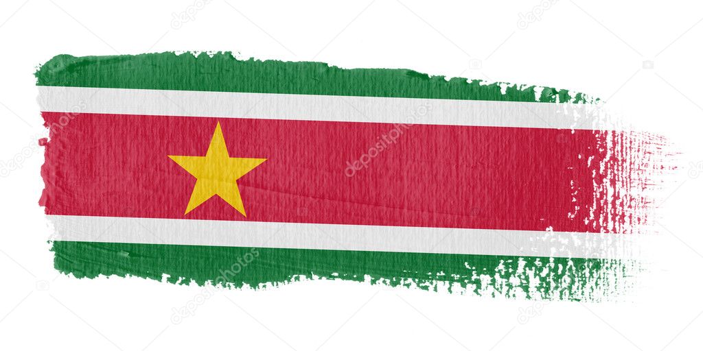 Brushstroke Flag Suriname