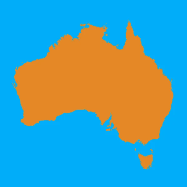 Az Ausztrália Térkép — Stock Fotó