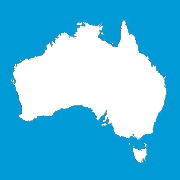 Mapa de Australia —  Fotos de Stock