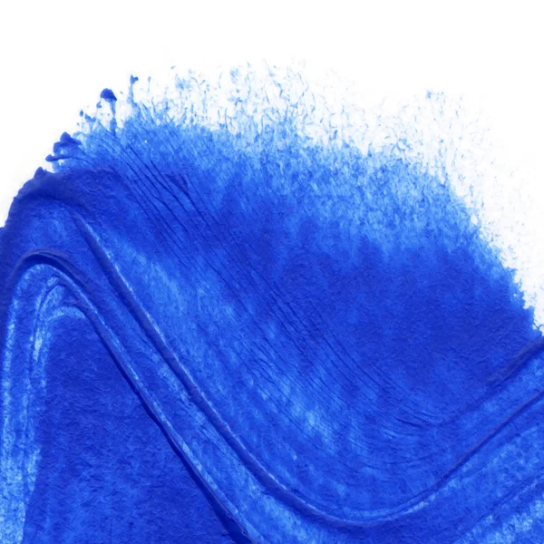 Blaue Fingerfarbe — Stockfoto