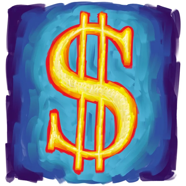 Символ доллара США — стоковое фото