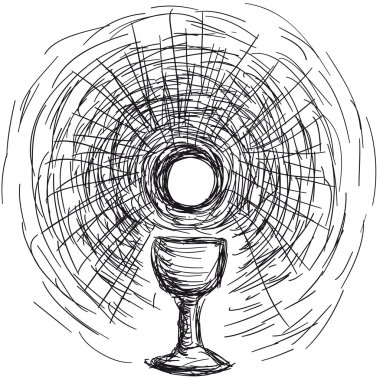 Host and chalice clipart