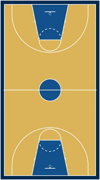 Баскетбольний майданчик — стоковий вектор