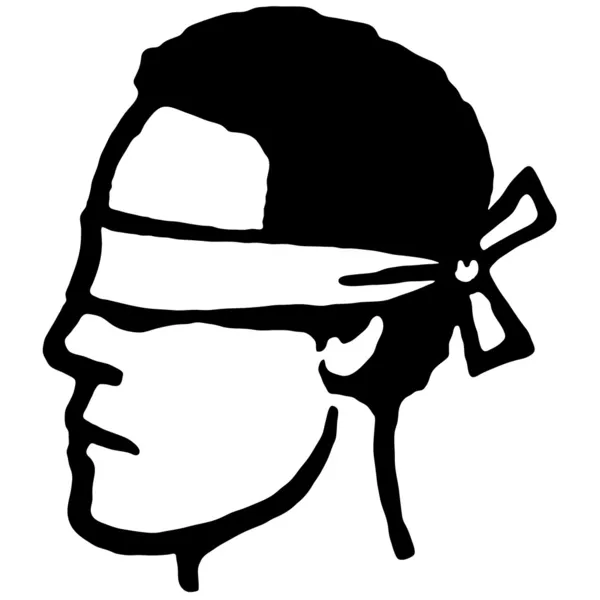 Blindfolded — Stock Vector