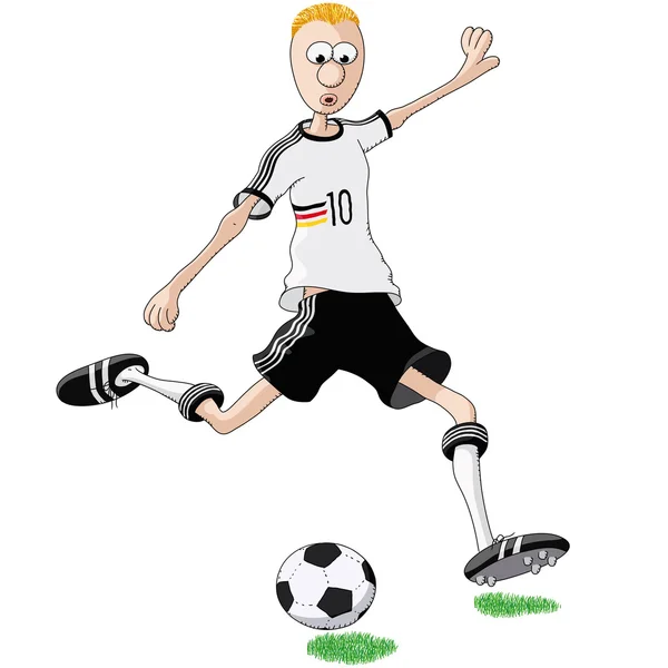 Alman futbolcu — Stok Vektör