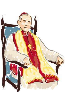 Portrait of Cardinal clipart