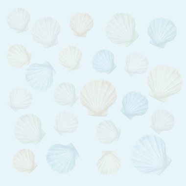 Shells background clipart