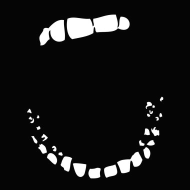 Mouth wide open clipart