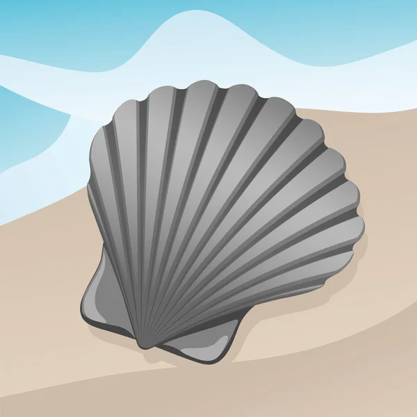 Een shell — Stockvector